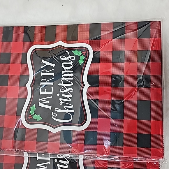Merry Christmas, Buffalo Plaid 5 packs of 12 Gift Sacks Gift Bags - Picture 3 of 4